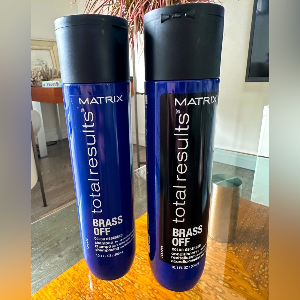 MATRIX Total Results Blue Shampoo + Blue Coniditoner NEW NWT